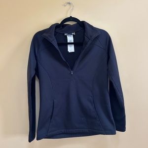 Black Under Armour Cold Gear 1/2 Zip Fleece